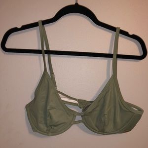 VS PINK green unlined bikini top